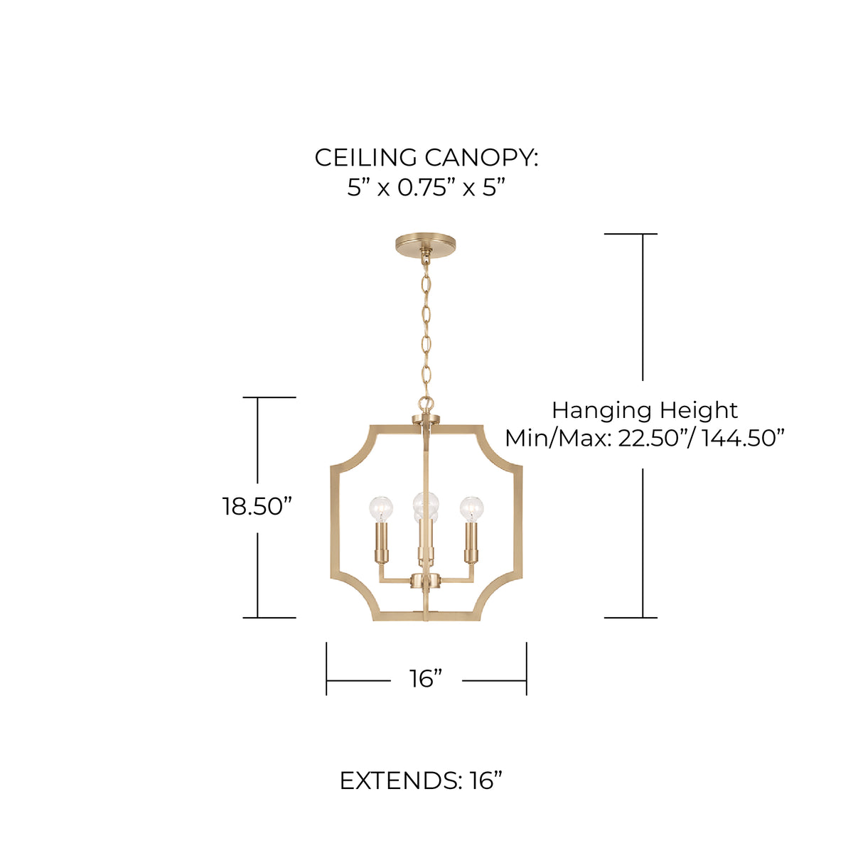 Capital Courtney 4-Light Pendant