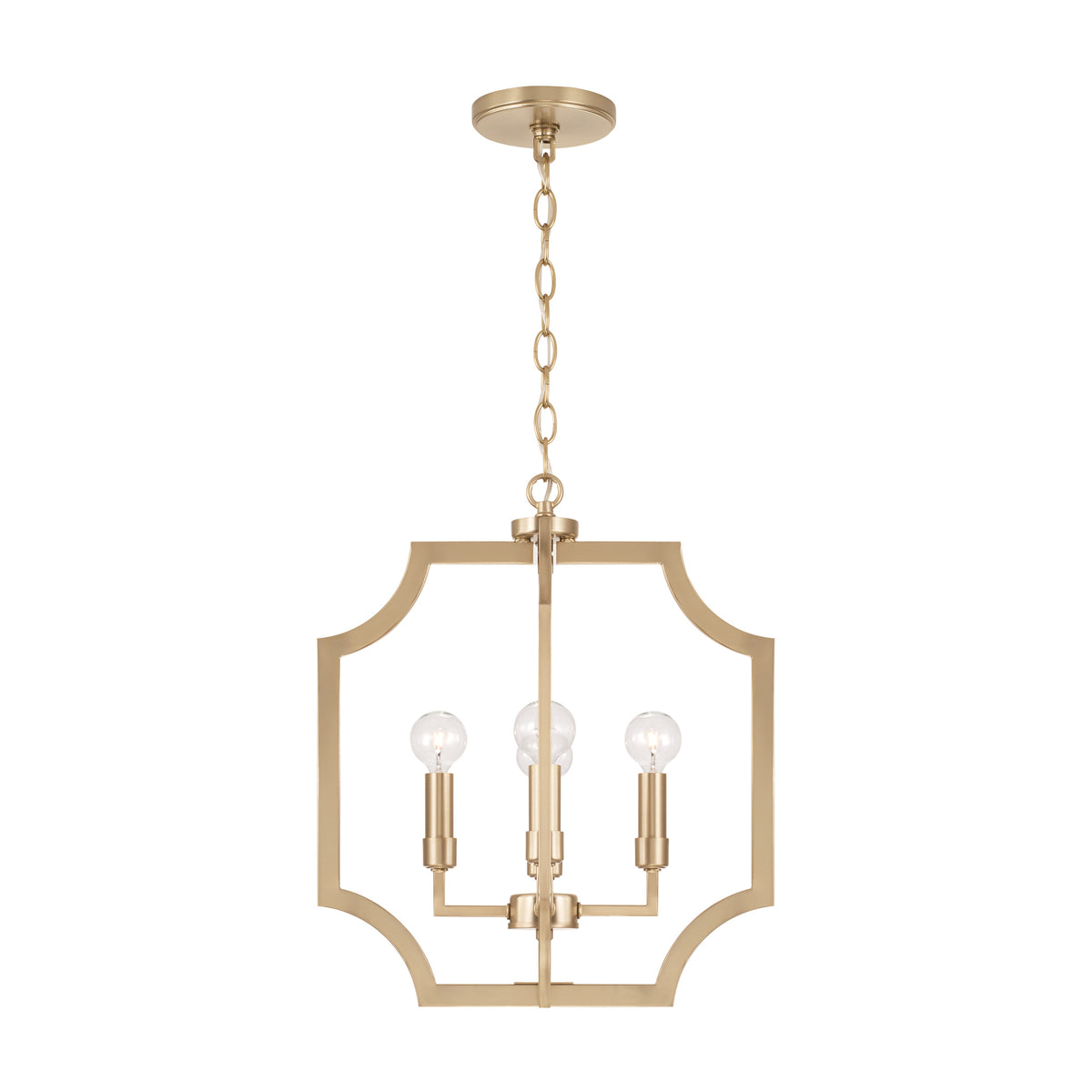 Capital Courtney 4-Light Pendant - Matte Brass