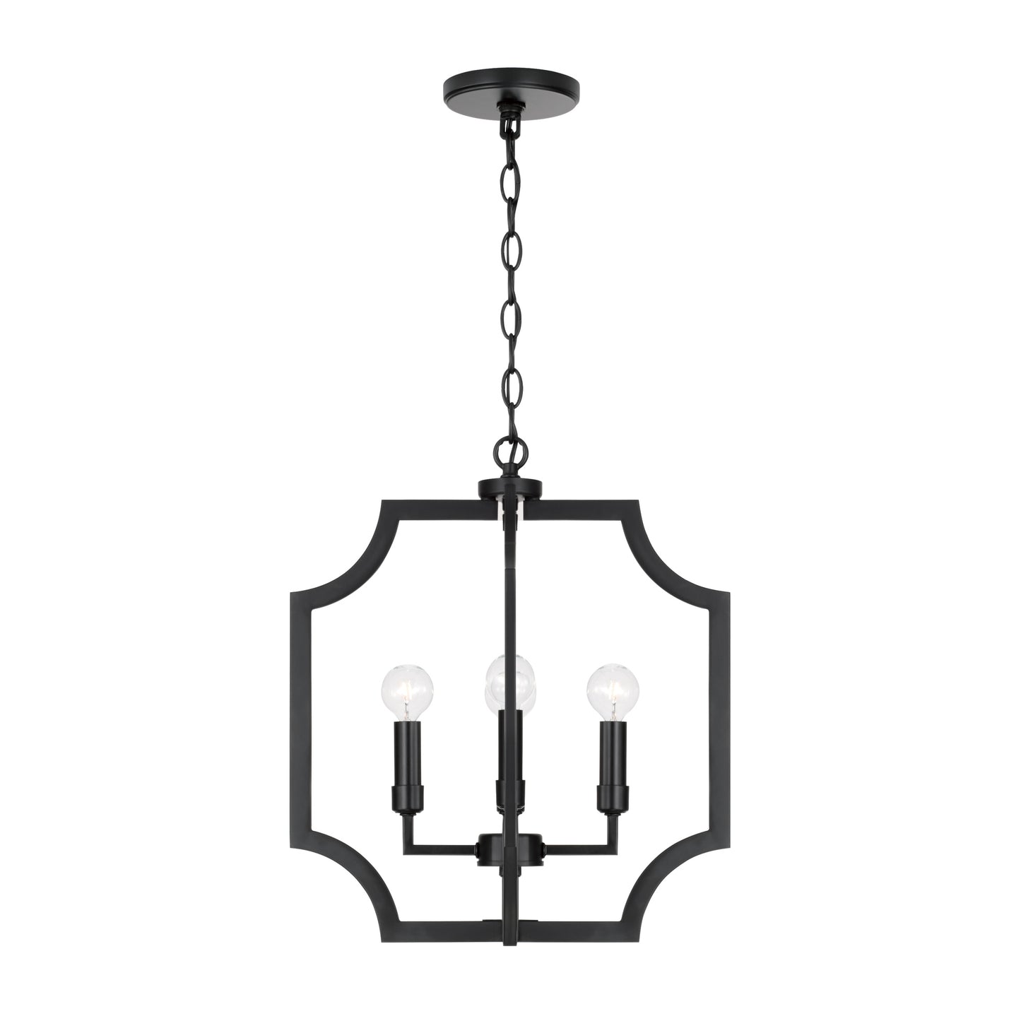 Capital Courtney 4-Light Pendant - Matte Black