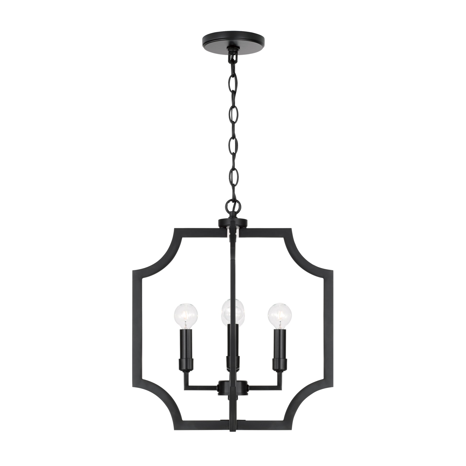 Capital Courtney 4-Light Pendant - Matte Black