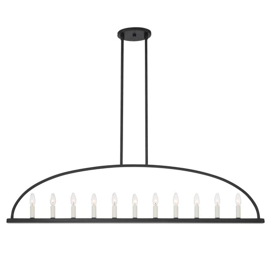 Crystorama Abbott 11-Light Linear Chandelier