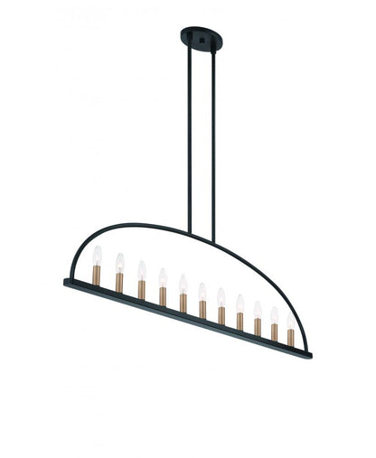 Crystorama Abbott 11-Light Linear Chandelier