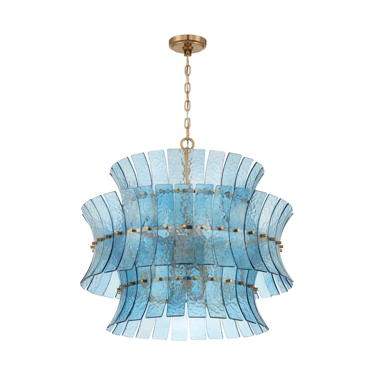 Crystorama Abigail 8-Light Chandelier Blue - detail