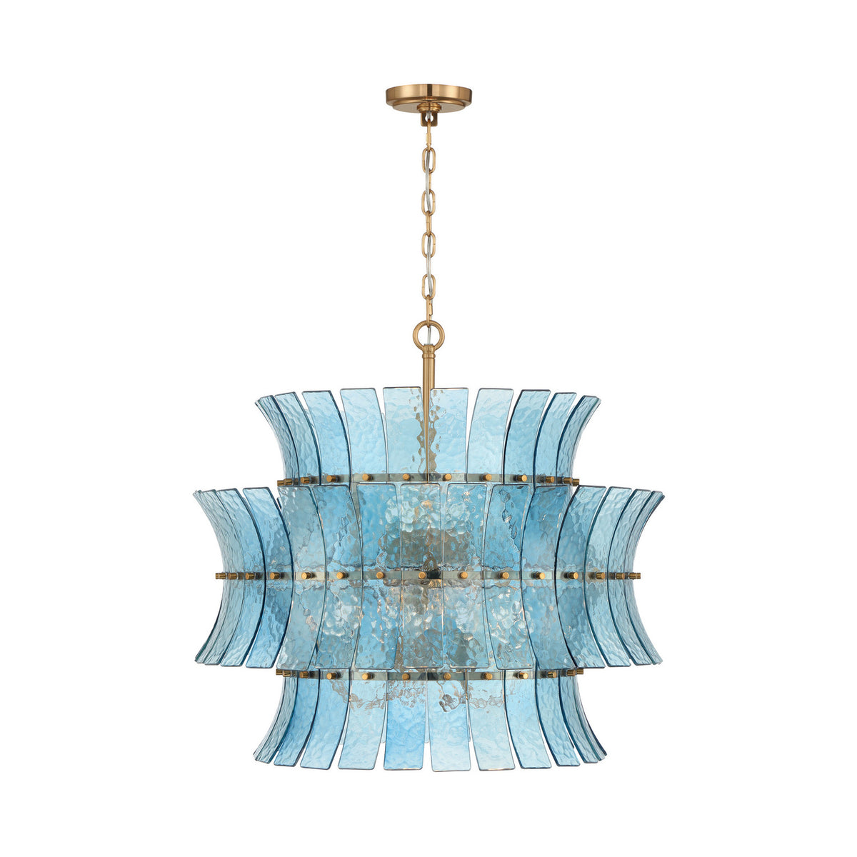 Crystorama Abigail 8-Light Chandelier Blue - detail