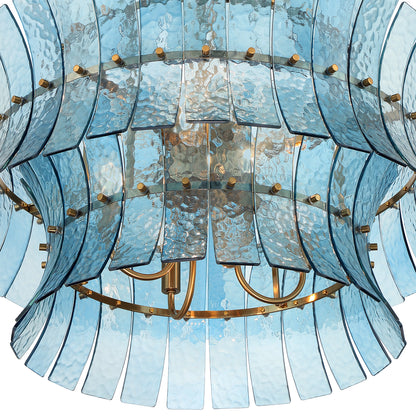 Crystorama Abigail 8-Light Chandelier Blue - detail