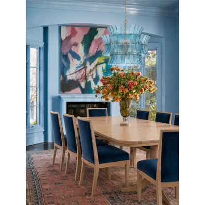 Crystorama Abigail 8-Light Chandelier Blue - lifestyle
