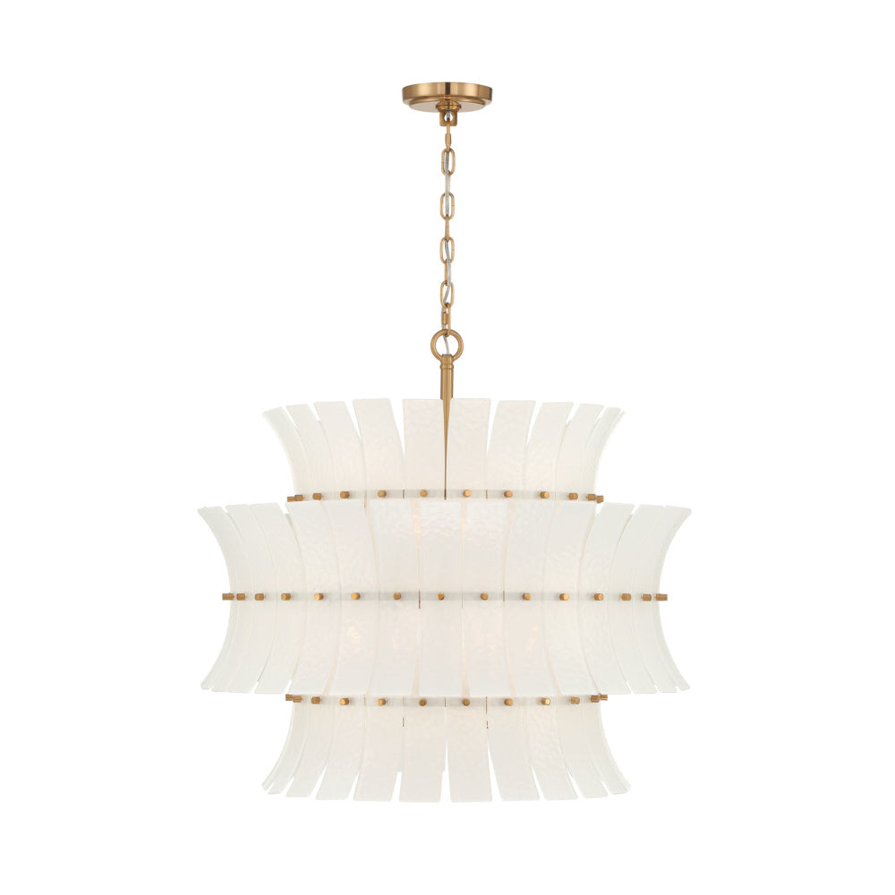 Crystorama Abigail 8-Light Chandelier White