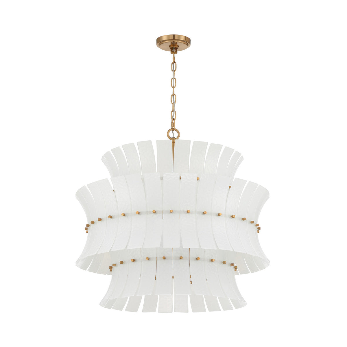 Crystorama Abigail 8-Light Chandelier White - detail