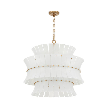 Crystorama Abigail 8-Light Chandelier White - detail