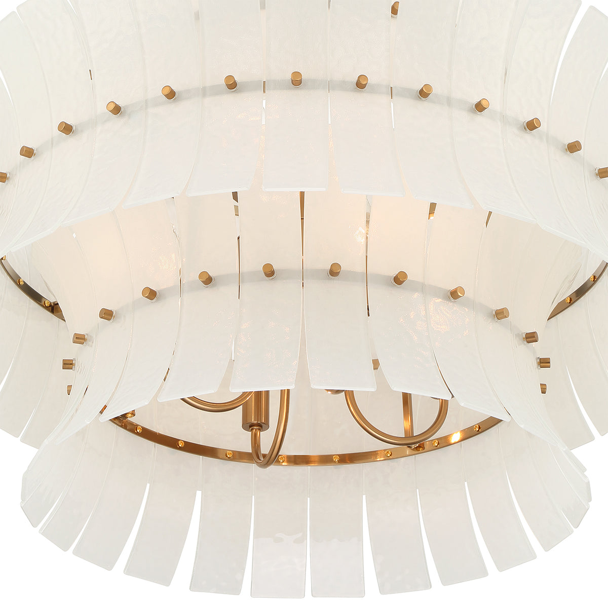 Crystorama Abigail 8-Light Chandelier White - detail
