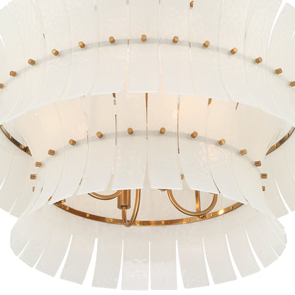Crystorama Abigail 8-Light Chandelier White - detail