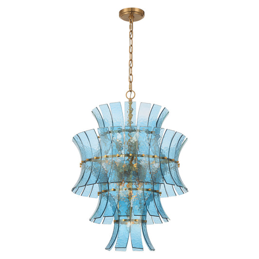 Crystorama Abigail 13-Light Chandelier Blue