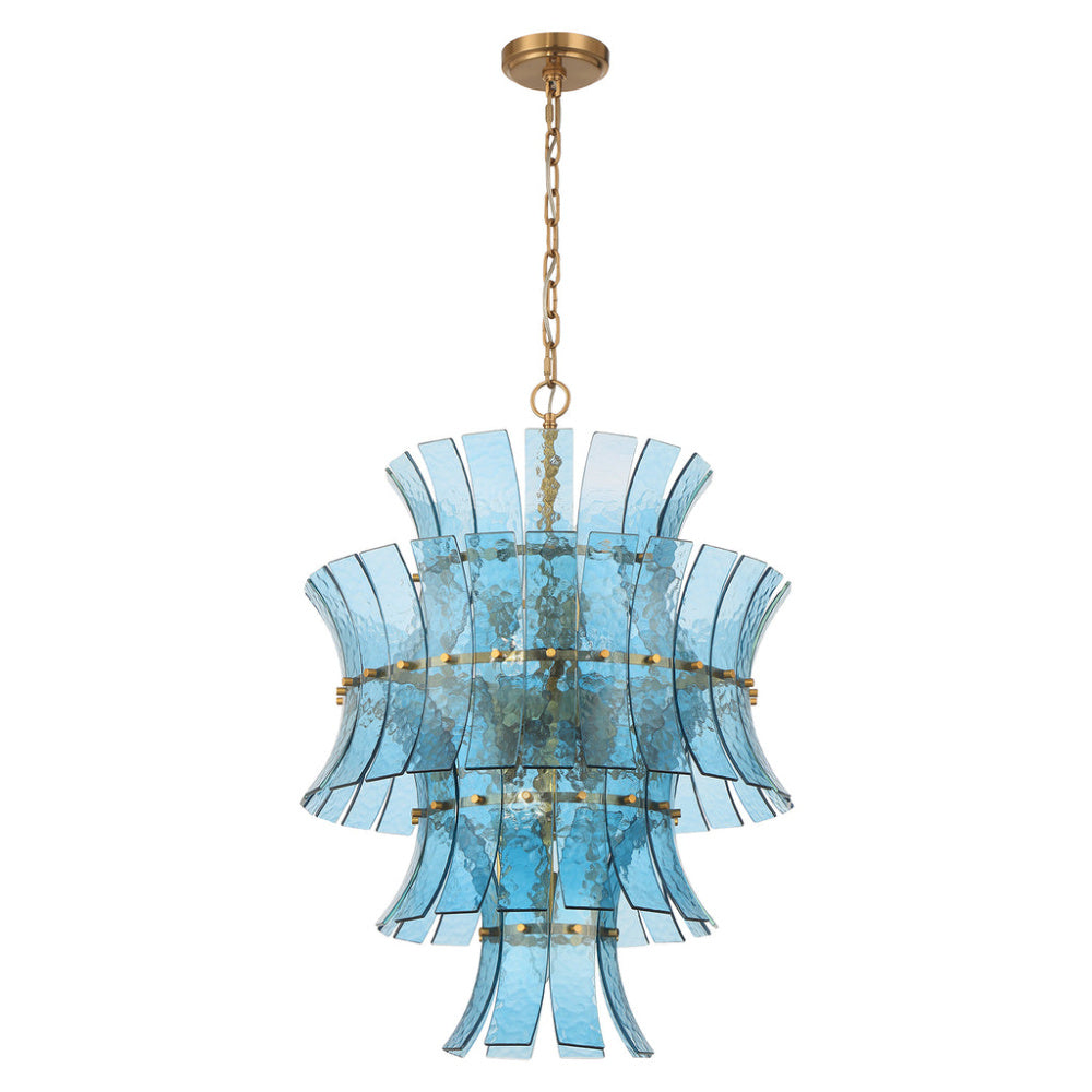 Crystorama Abigail 13-Light Chandelier Blue