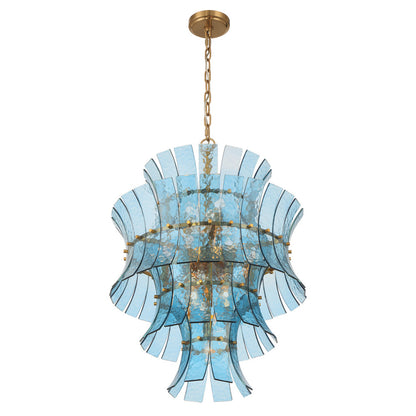 Crystorama Abigail 13-Light Chandelier Blue