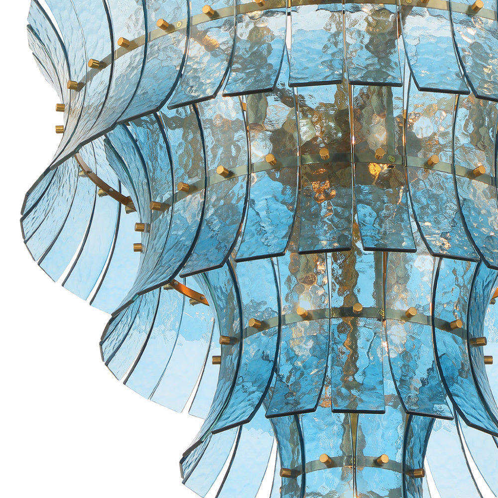 Crystorama Abigail 21-Light Chandelier Blue
