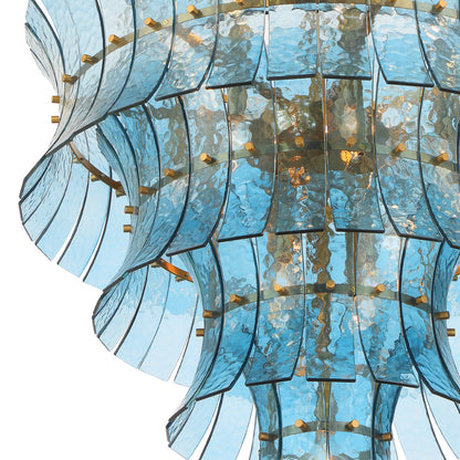 Crystorama Abigail 21-Light Chandelier Blue