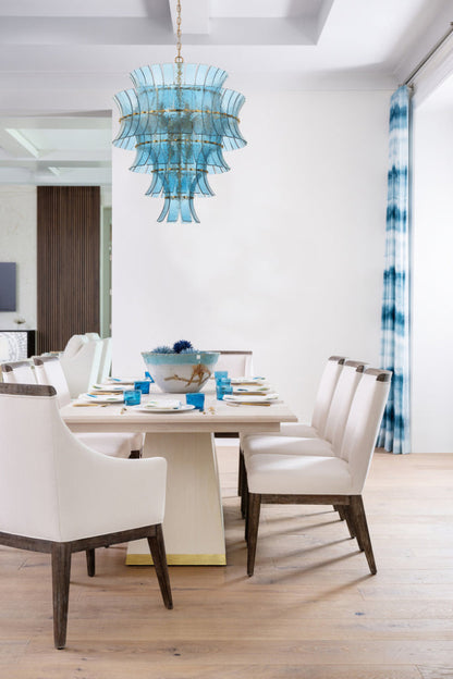 Crystorama Abigail 21-Light Chandelier Blue lifestyle