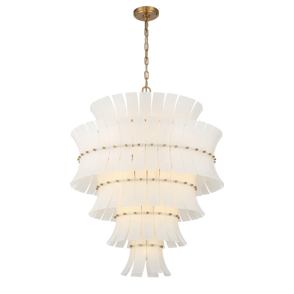 Crystorama Abigail 21-Light Chandelier White