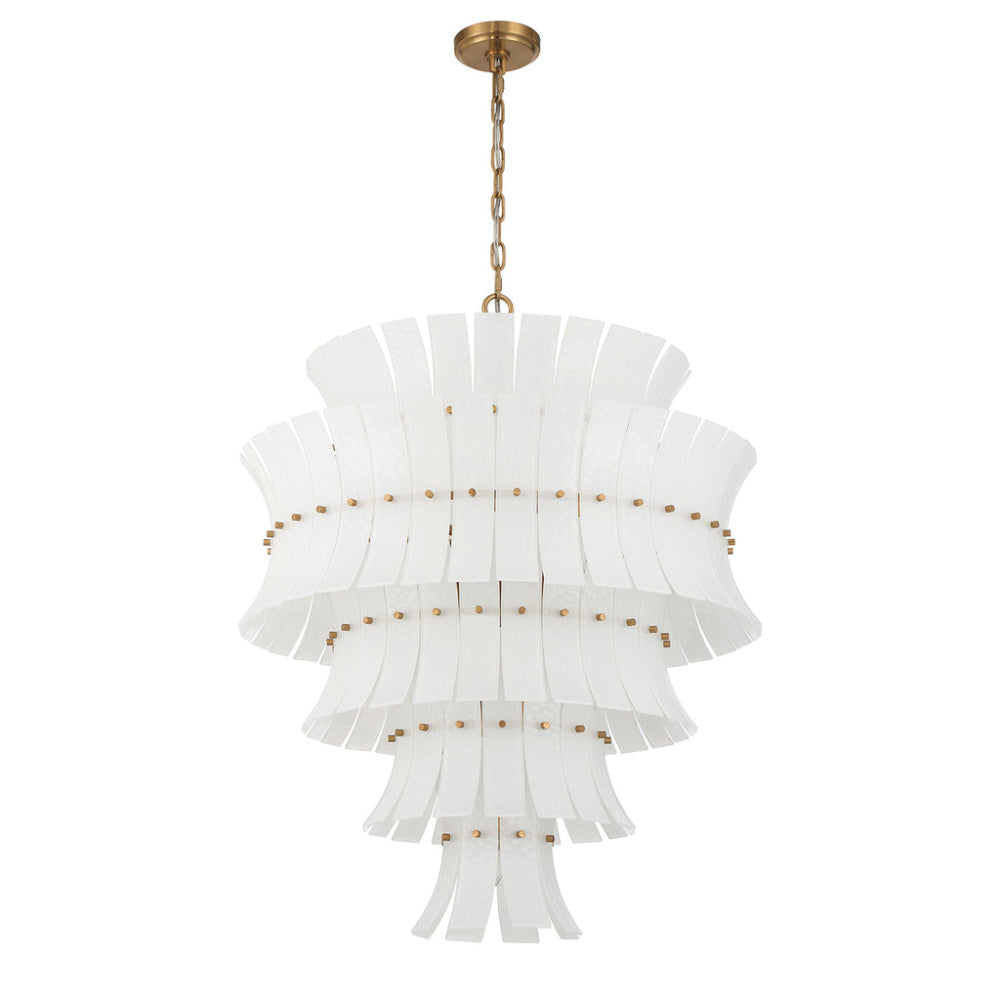 Crystorama Abigail 21-Light Chandelier White
