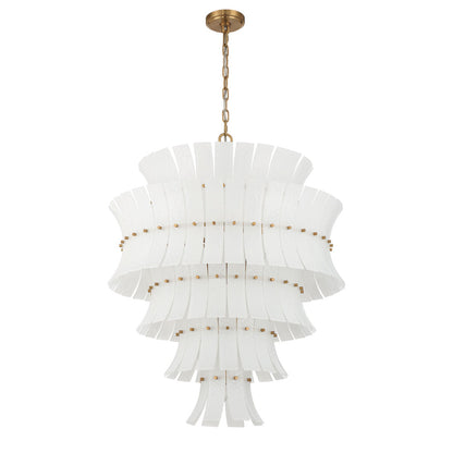 Crystorama Abigail 21-Light Chandelier White