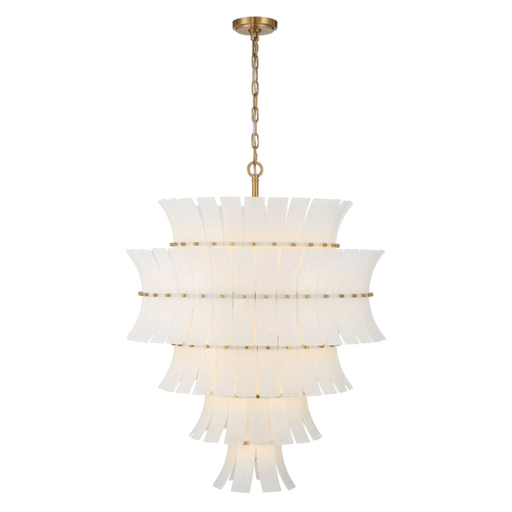 Crystorama Abigail 21-Light Chandelier White