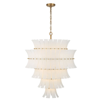 Crystorama Abigail 21-Light Chandelier White
