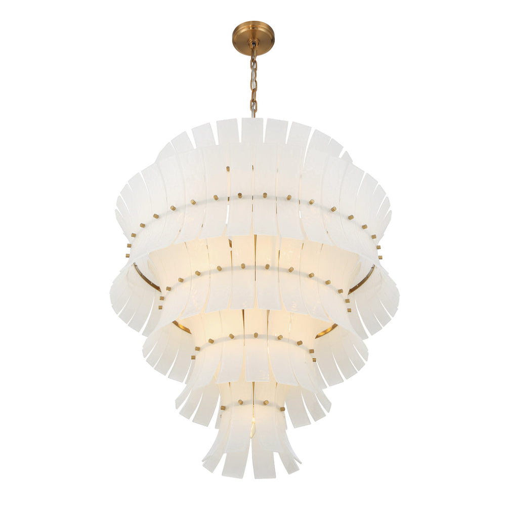 Crystorama Abigail 21-Light Chandelier White