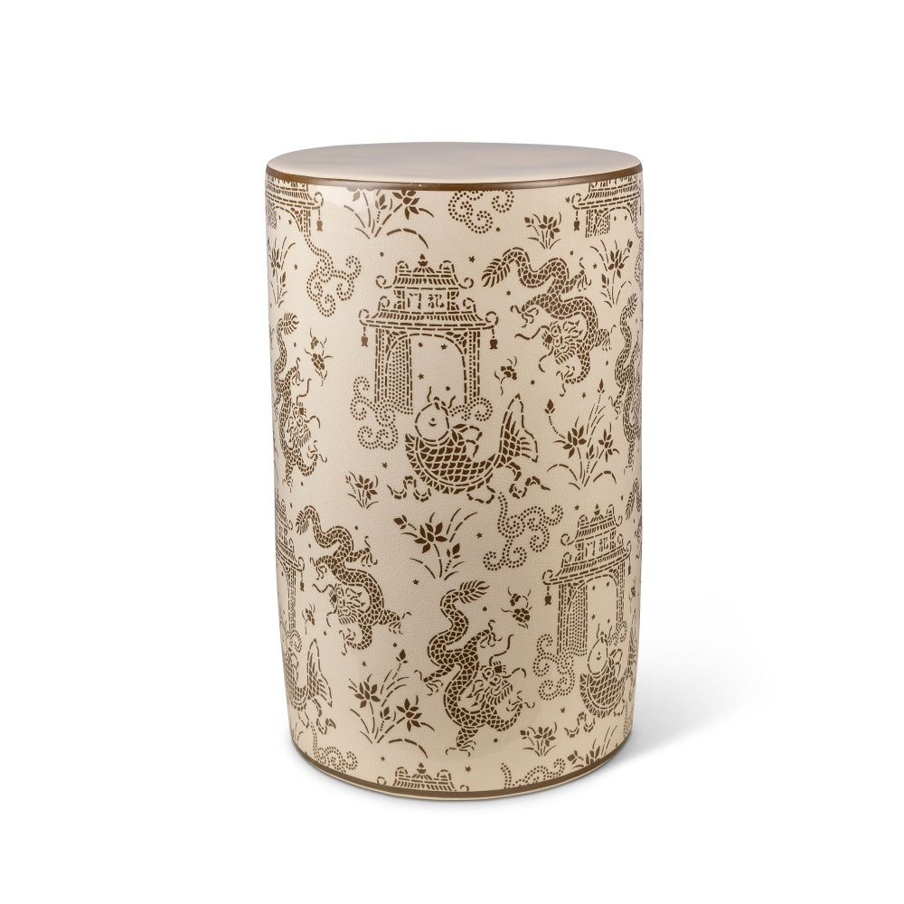 Port 68 Dragon Pagoda Garden Stool Mocha view 4