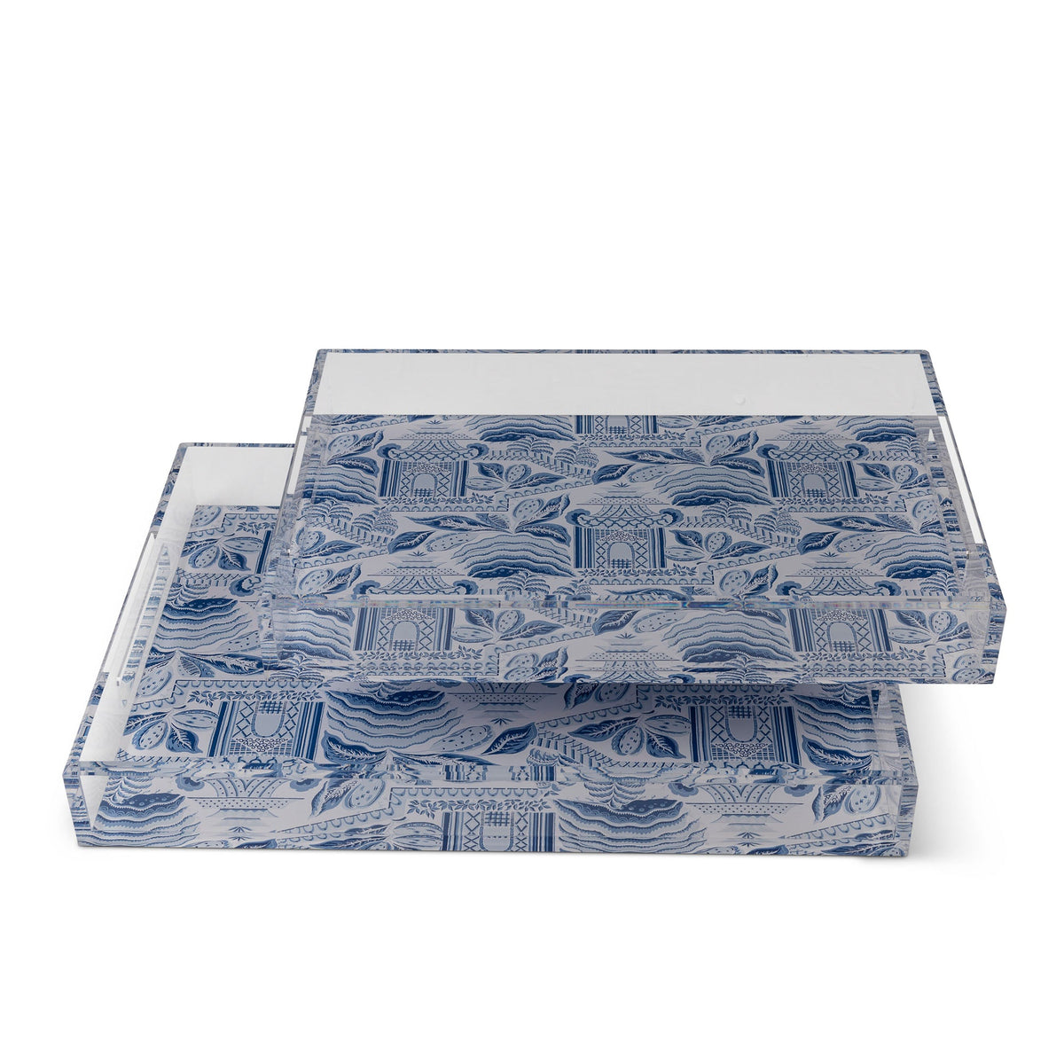 Port 68 Pagoda Garden Large Tray Set of 2