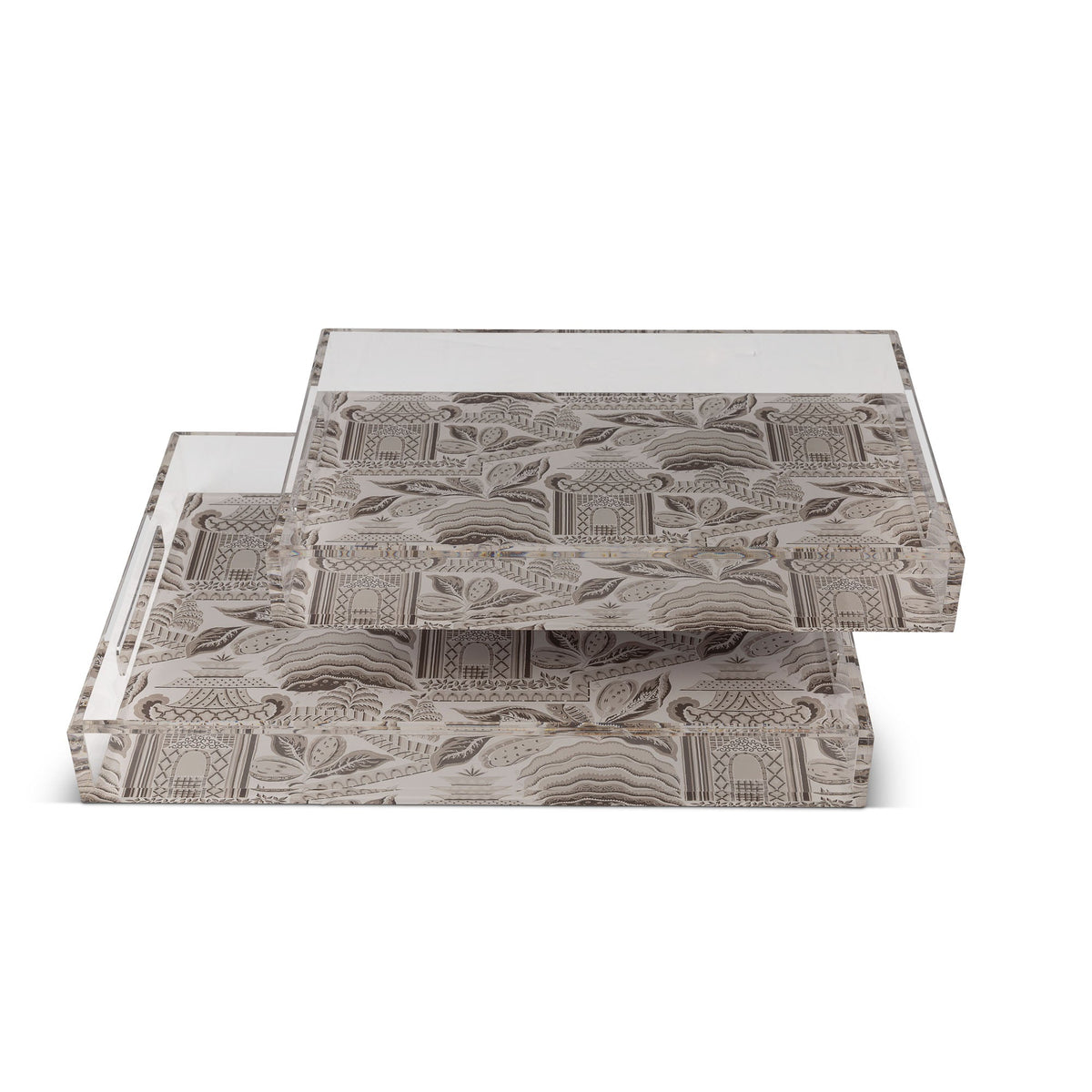 Port 68 Pagoda Garden Large Tray Set of 2