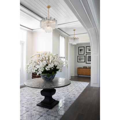 Addis 6 Light Aged Brass Chandelier