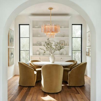 Addis 9 Light Aged Brass Chandelier