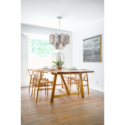 Addis 9 Light Aged Brass Chandelier