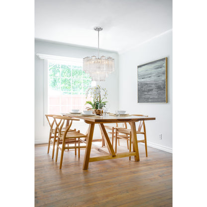 Addis 9 Light Aged Brass Chandelier