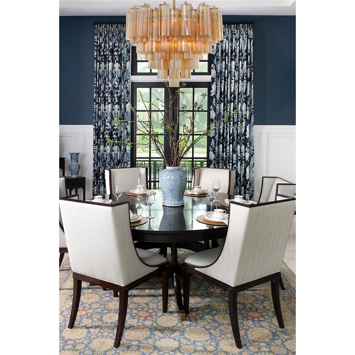 Addis 12 Light Aged Brass Chandelier
