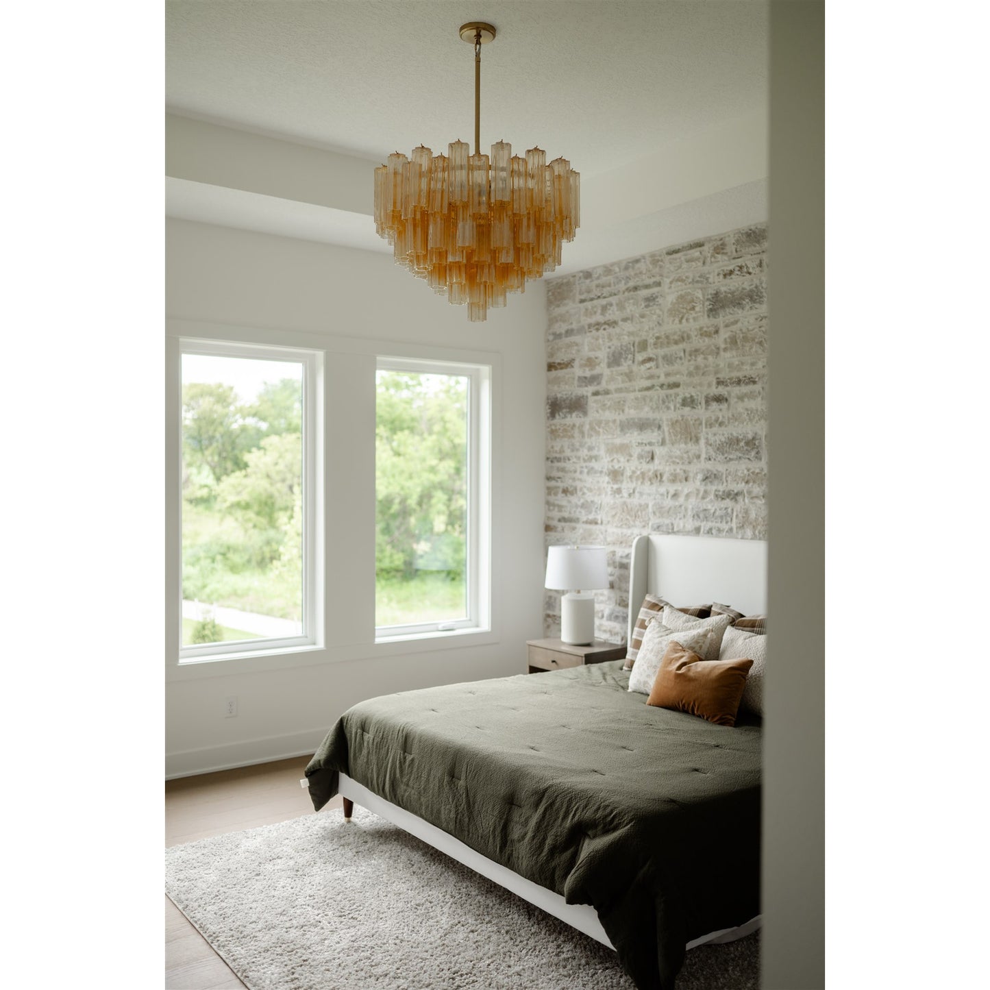Addis 12 Light Aged Brass Chandelier