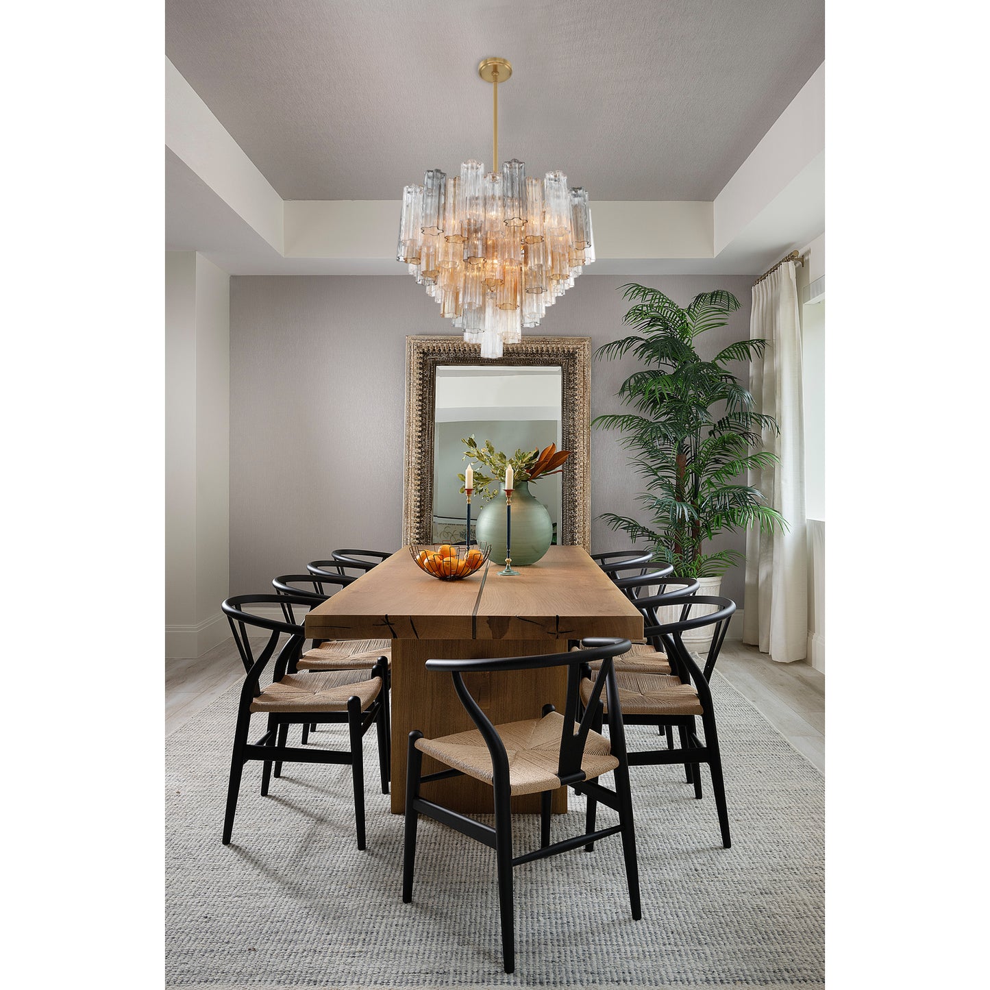 Addis 12 Light Aged Brass Chandelier