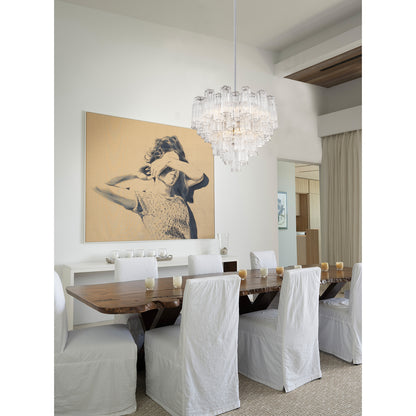 Addis 12 Light Aged Brass Chandelier