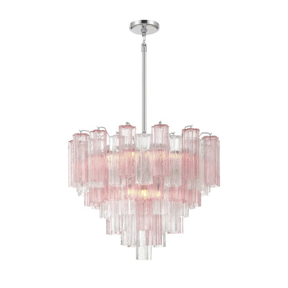 Crystorama Addis 26.75" 12-Light Chandelier Polished Chrome Spring