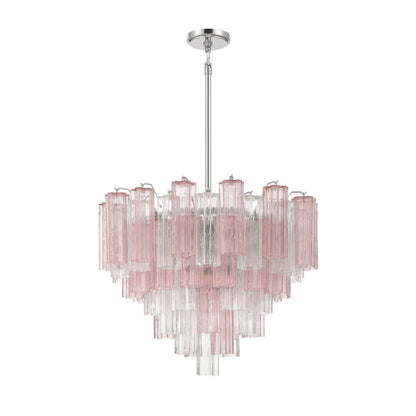 Crystorama Addis 26.75" 12-Light Chandelier Polished Chrome Spring