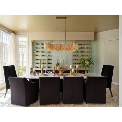 Addis 14 Light Aged Brass Chandelier
