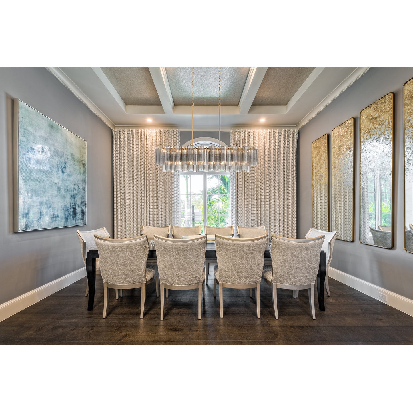 Addis 14 Light Aged Brass Chandelier