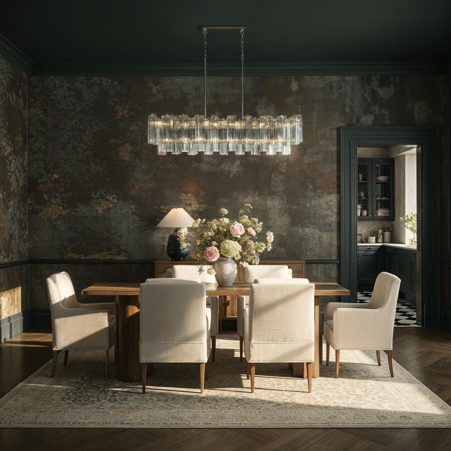 Addis 14 Light Aged Brass Chandelier