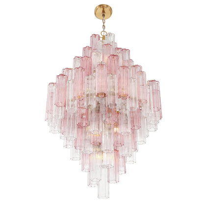 Crystorama Addis 31.5" 20-Light Chandelier Aged Brass Spring