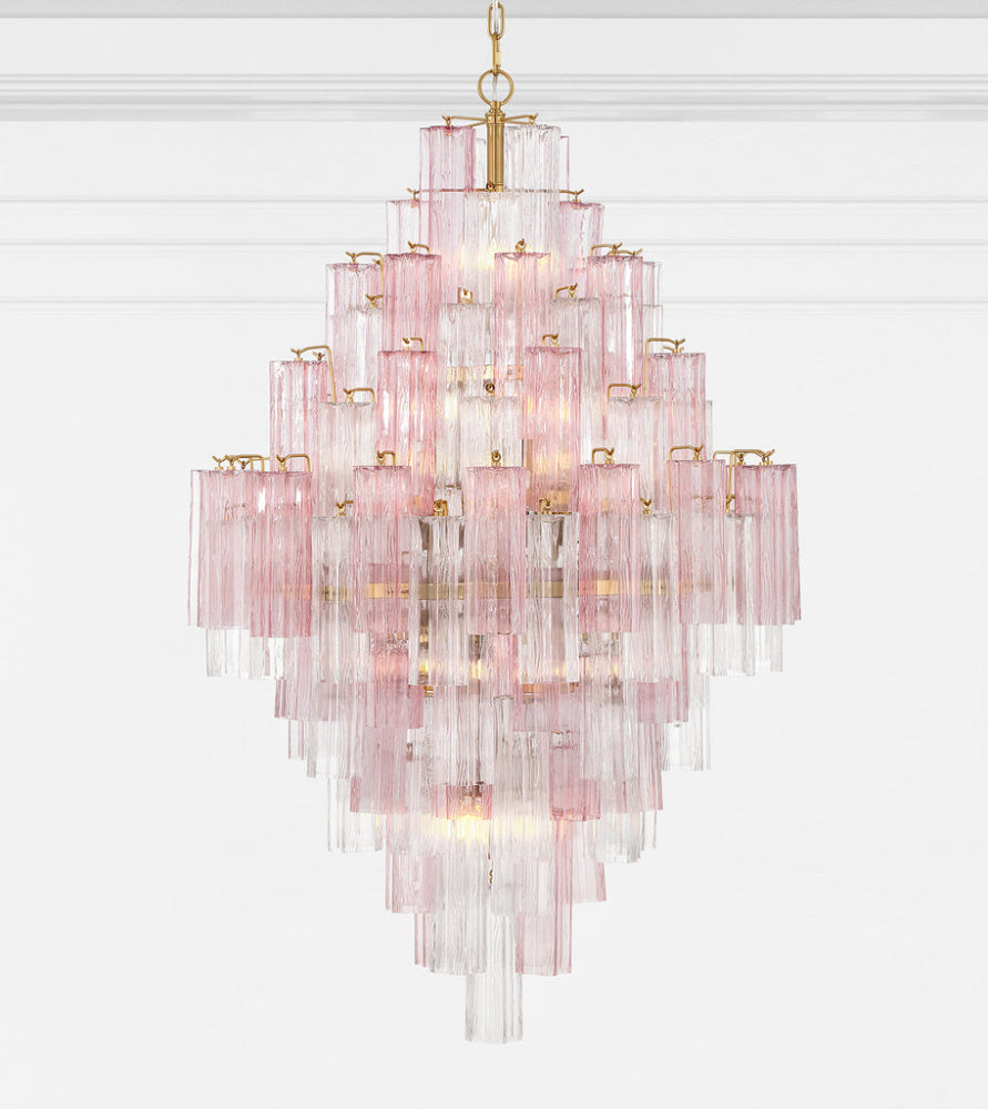 Crystorama Addis 31.5" 20-Light Chandelier Aged Brass Spring