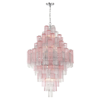 Crystorama Addis 31.5" 20-Light Chandelier Polished Chrome Spring