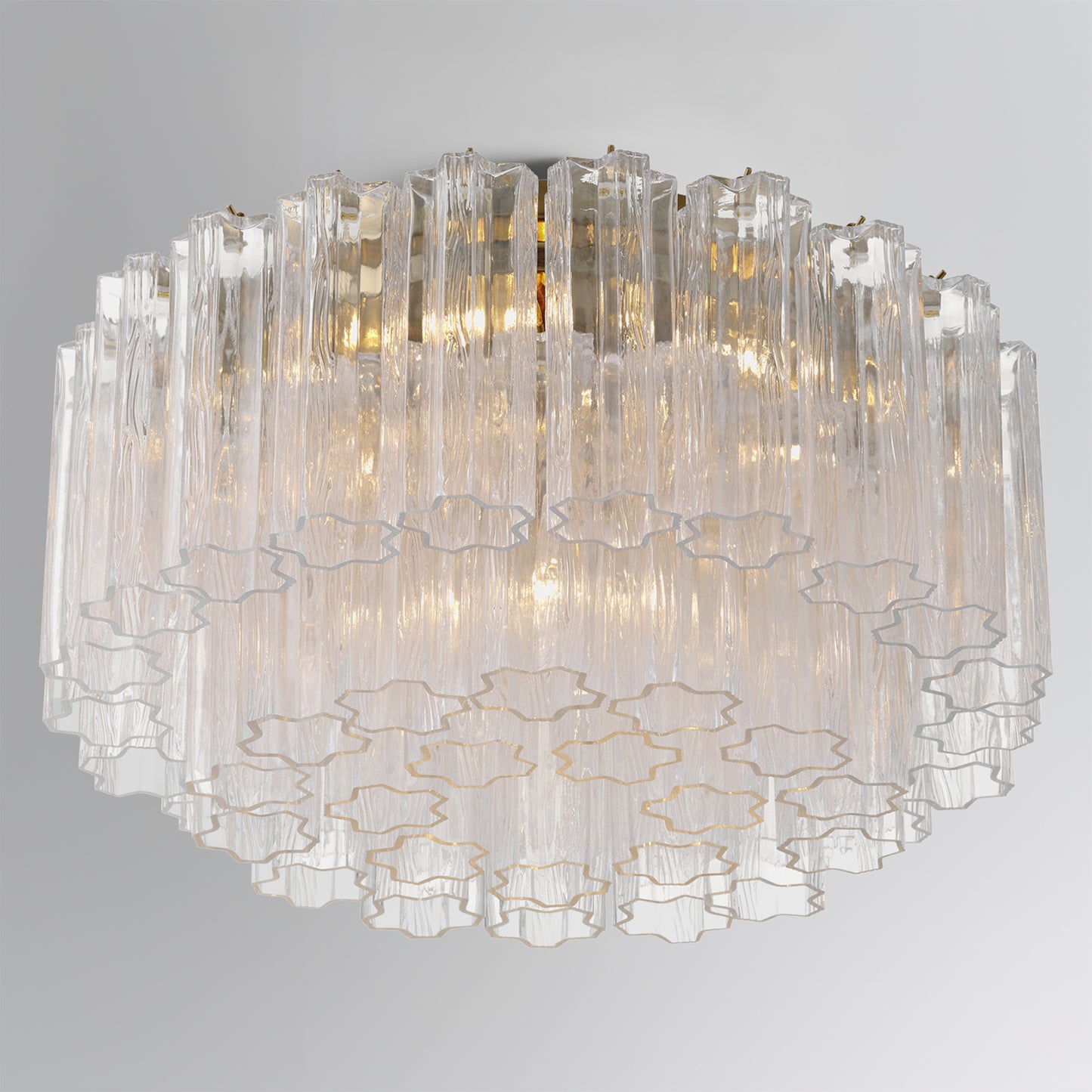 Addis 7 Light Aged Brass Flush Mount