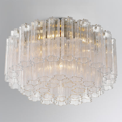 Addis 7 Light Aged Brass Flush Mount