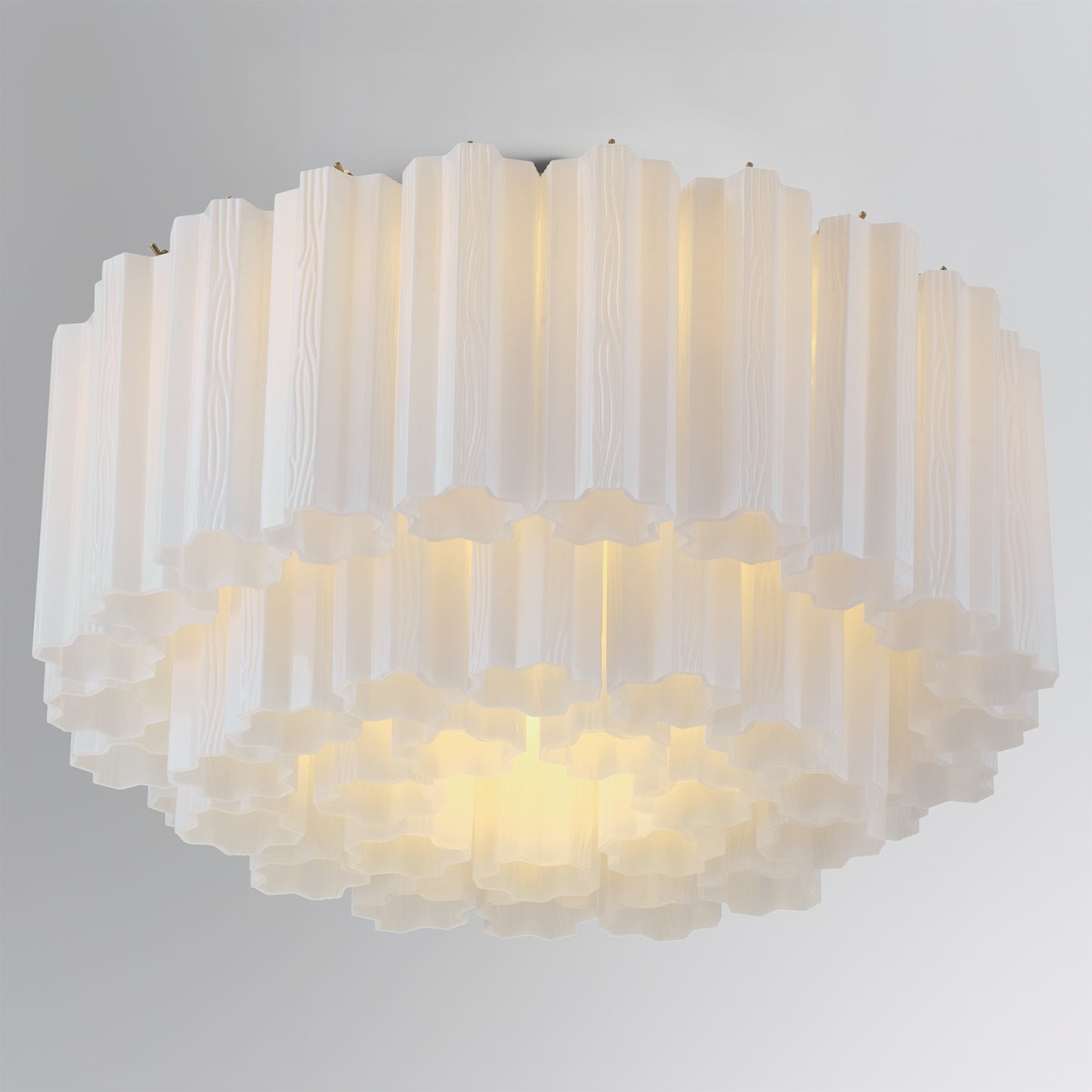 Addis 7 Light Aged Brass Flush Mount