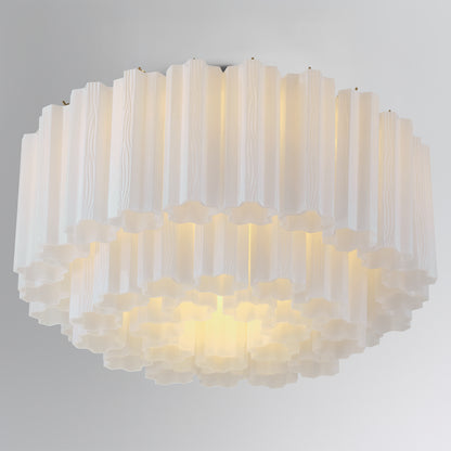 Addis 7 Light Aged Brass Flush Mount